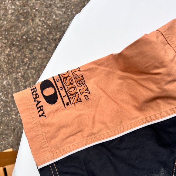 Harley-Davidson 110th Anniversary Dealer Shirt XL Black Orange 1903-2013 Short S - Picture 9 of 10